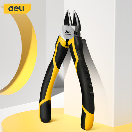 Deli Tools 6"/8" Long Nose Plier High Carbon Steel Needle Nose Plier PVC Two-color Handle