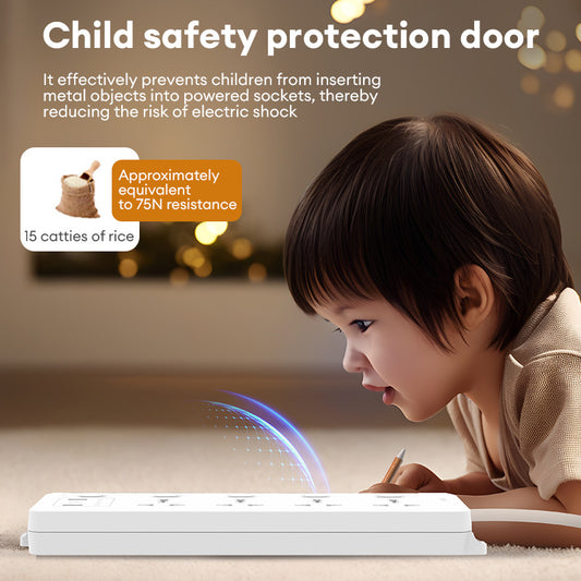 Deli Safe Power Strip with USB Fast Charging