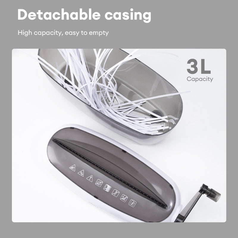 Deli Manual Paper Shredder โ No Power Portable A4 Cutter