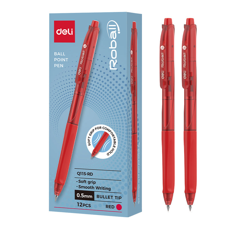 Deli Smooth Gel Pen 0.5mm – Soft Grip, Quick Dry