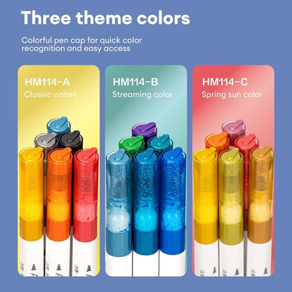 Deli 6 Colors Highlighter Marker Set Painting School Supplies HM114