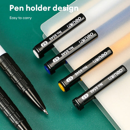 Deli Ballpoint Pen 0.7mm Smooth Writing Ballpen Black/Blue/Red Color Office Pens 6546
