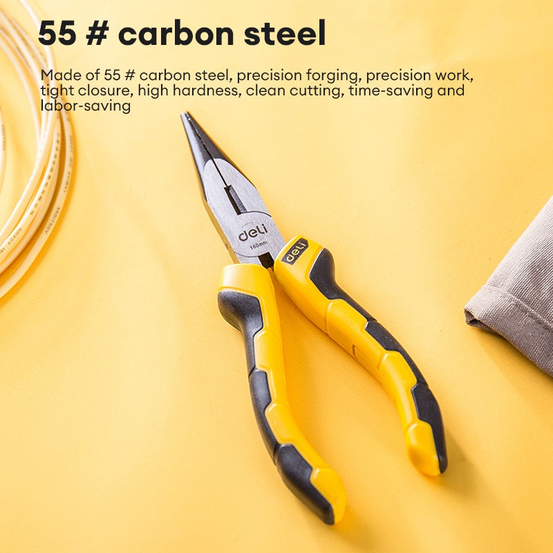 Deli Tools Pliers Set 6"/ 7" Long Nose Plier Heavy Duty Plier Multi-functional Cutter Tool Set