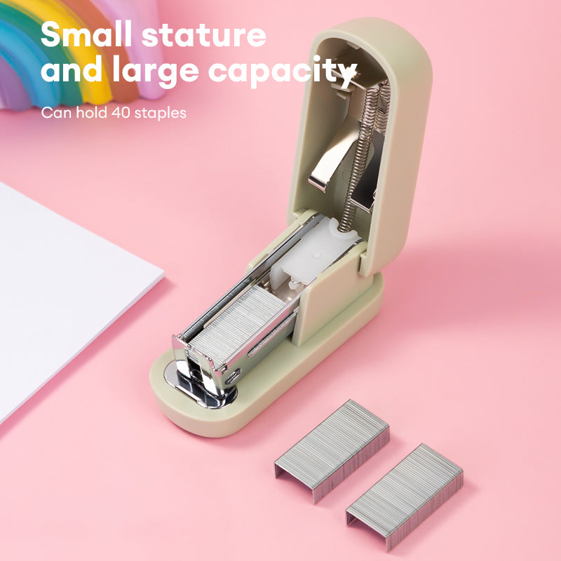 Deli TA202 Mini Portable Convenient Stapler Staples are included with the purchase of a stapler