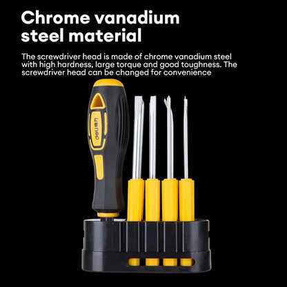Deli Tools 9 Pcs Screwdriver Set Multi-Purpose Magnetic Slotted Phillips Screw Driver DL636009