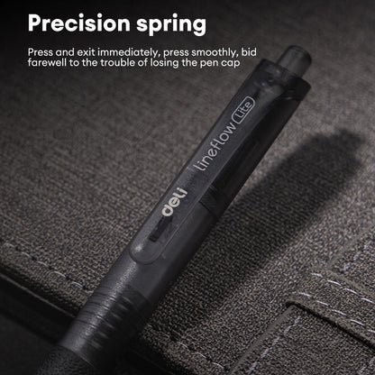 Deli Smooth Press Gel Pen 0.5mm Bullet S07 -12 PCS