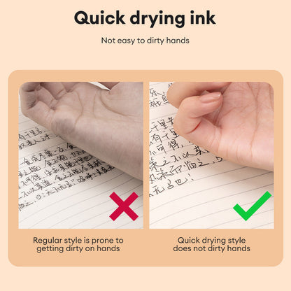 Deli 12Pcs Ballpen 0.5mm High-capacity quick-drying ink Sign Pen S05