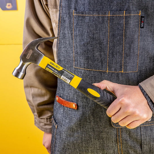 Deli Tools 16Oz Hammer Claw Heavy Duty Handle Non Slip Durable Portable Mallet Multi-function