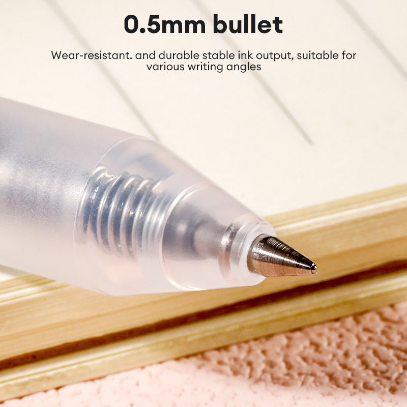 Deli 0.5mm Press Color Pen 12 Color Quick-Dry Ink for School Exams & Art Sketching EG118