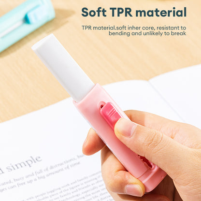 Deli EH312 Retractable Pencil Eraser Student Eraser School Supplies With TPR Handle