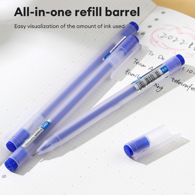 Deli 3 Colors Gel Pen 0.5mm Bullet Writing Pen 12PCS Colored Pen  EG67