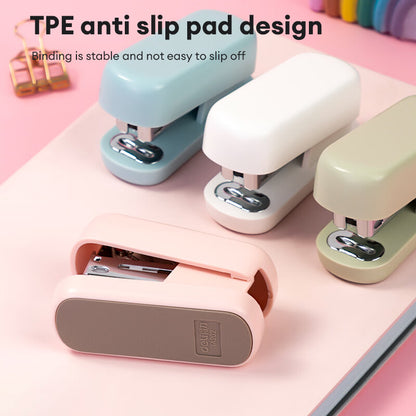Deli TA202 Mini Portable Convenient Stapler Staples are included with the purchase of a stapler