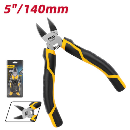 Deli Tools 6"/8" Long Nose Plier High Carbon Steel Needle Nose Plier PVC Two-color Handle