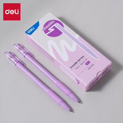 Deli 0.5mm Erasable Neutral Pen Equipped With Special Eraser EG274