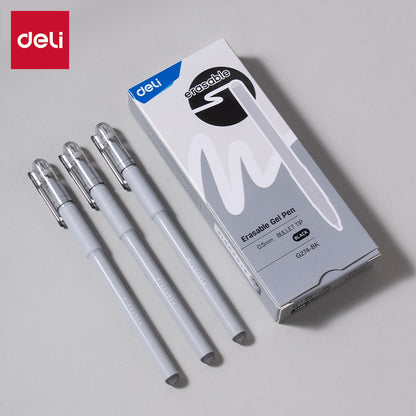 Deli 0.5mm Erasable Neutral Pen Equipped With Special Eraser EG274