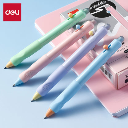 Deli 0.5mm Press Erasable Gel Pen Bullet Tip EG310 Precision Meets Effortless Correction
