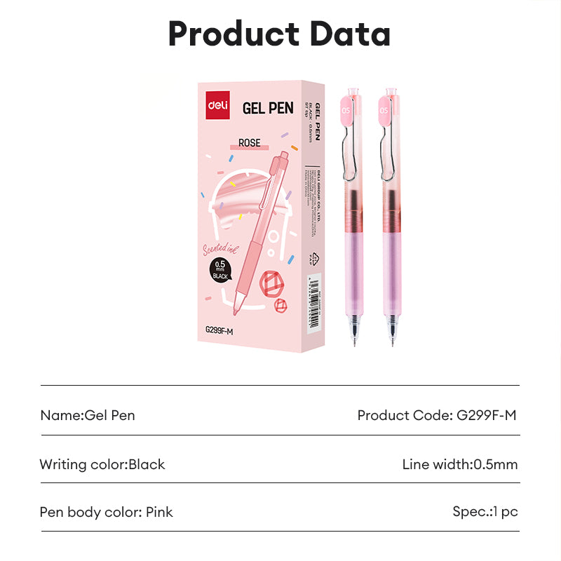 Deli Scented Gel Pen 0.5mm – Smooth & Cute