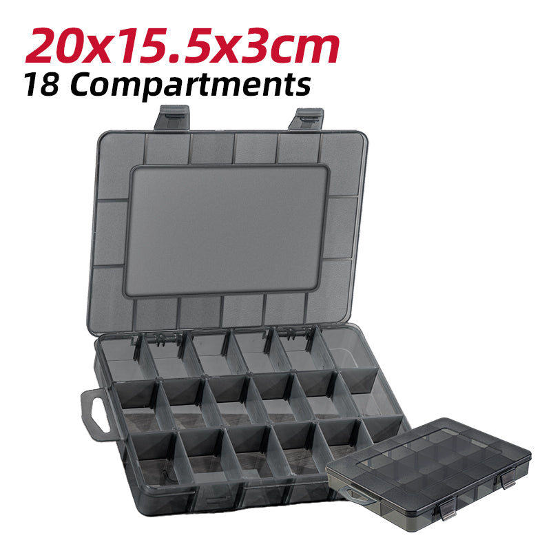 Deli Tools Black 10 Grids Parts Boxes Detachable Grid Storage Box Compartment PP Plastic Organizer