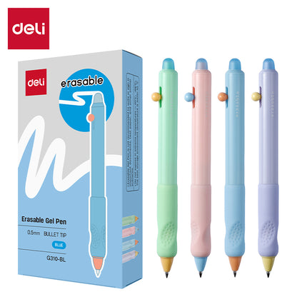 Deli 0.5mm Press Erasable Gel Pen Bullet Tip EG310 Precision Meets Effortless Correction