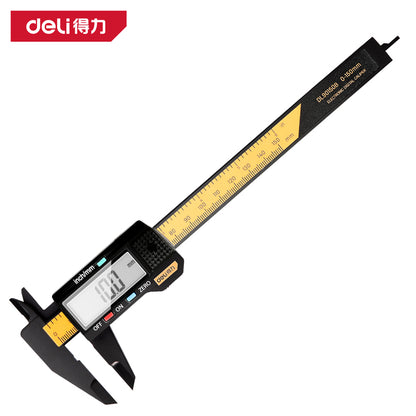 Deli Tool Digital Caliper 150mm Simple Black Handle Precision Measurement Tool