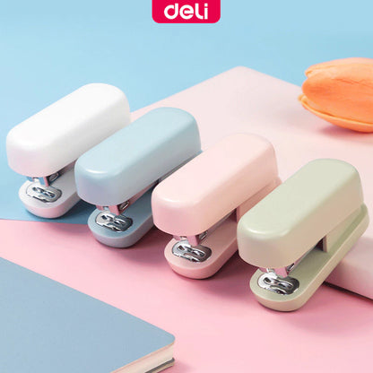 Deli TA202 Mini Portable Convenient Stapler Staples are included with the purchase of a stapler