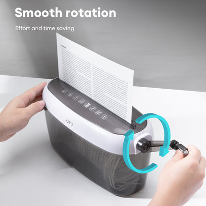 Deli Manual Paper Shredder – No Power Portable A4 Cutter