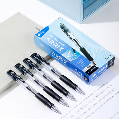 Deli 0.5mm Smooth Gel Pen – Black Ink