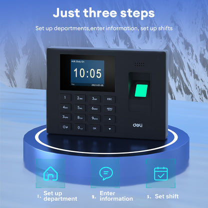 Deli Fingerprint Time Clock