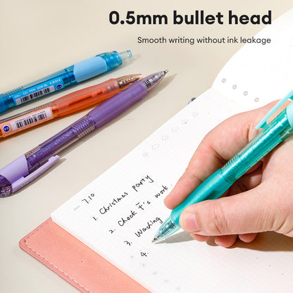 Deli 0.5mm Gel Pen Set – Smooth Writing (Black/Blue Ink, Random Color Body)