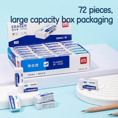 Deli 2B White Eraser PVC 14*30mm VP420