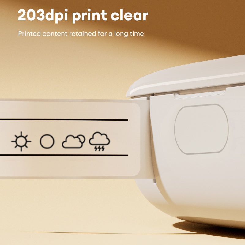 Deli Mini Label Printer – Wireless Inkless Sticker Maker
