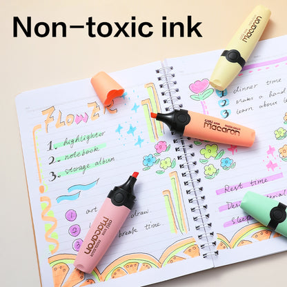 Deli Highlighter Pen/Text Maker Pen Macaron Shell Mildliner highlighter EU356