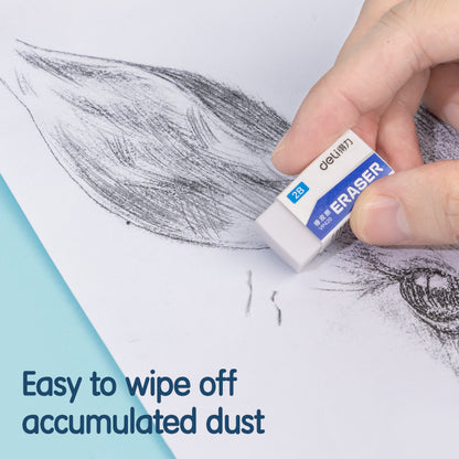 Deli 2B White Eraser PVC 14*30mm VP420