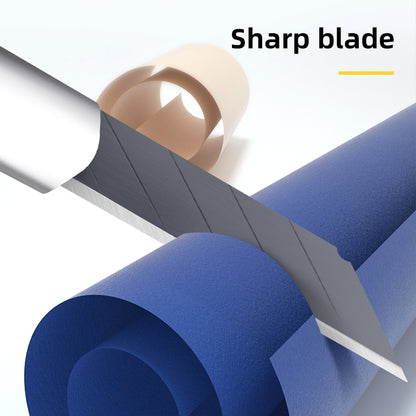 Deli Tool 9mm Utility Blade Thick 0.4 7 Blade heads 30° Angle 10pcs/Box