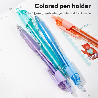 Deli 0.5mm Gel Pen Set – Smooth Writing (Black/Blue Ink, Random Color Body)
