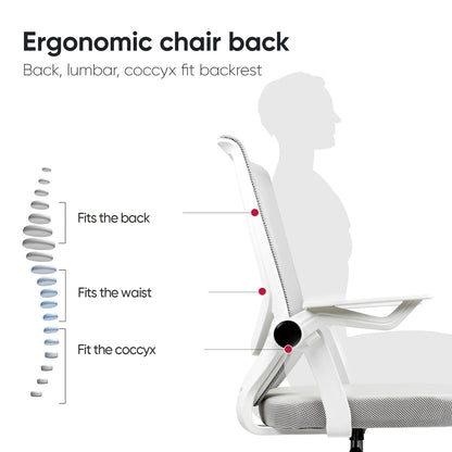 Deli Ergonomic Chair Breathable Mesh Home Office Computer Study Chair Gaming Chair