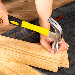 Deli Tools 16Oz Hammer Claw Heavy Duty Handle Non Slip Durable Portable Mallet Multi-function