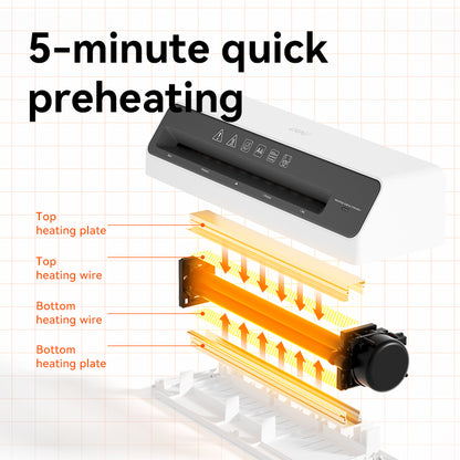 Deli ET100 A4 Laminator for Picture、School Certificates & Office Docs