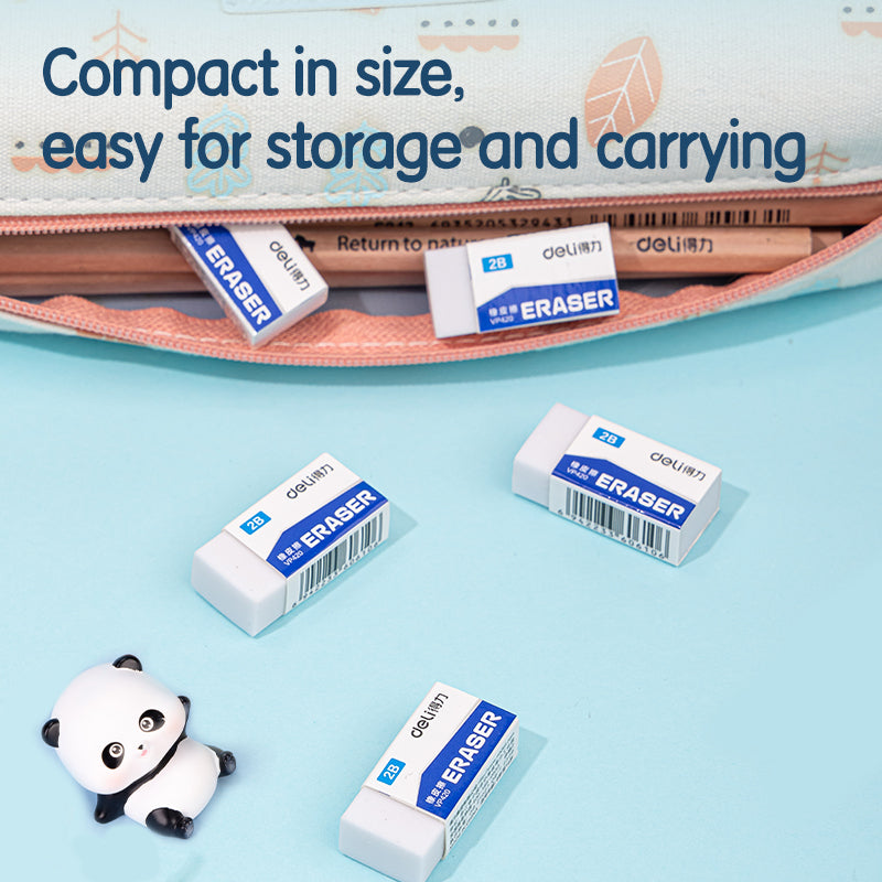 Deli 2B White Eraser PVC 14*30mm VP420