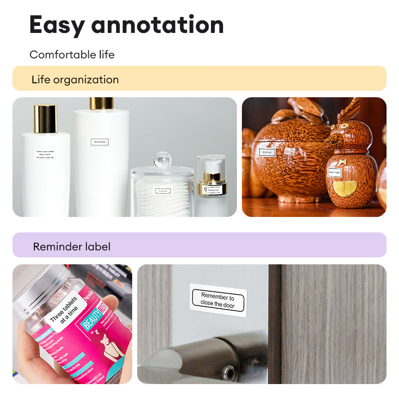 Deli Mini Label Printer – Wireless Inkless Sticker Maker