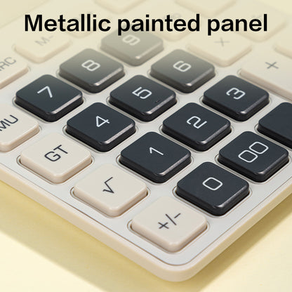 Deli 12 Digits Big Display Electronic Desktop Calculator Financial Office Computer Calculators TE309