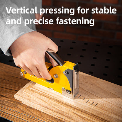 Deli Tools Door-Type Nail Gun Portable Industrial Staple Gun Heavy Duty Gun Tacker Metal Stapler Gun