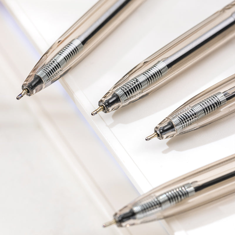 Deli 12Pcs Gel Pen 0.7mm Large-capacity Blue/Black Ink Press Ballpen Student Writing Stationery