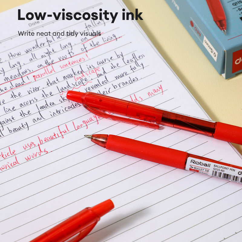 Deli Smooth Gel Pen 0.5mm – Soft Grip, Quick Dry