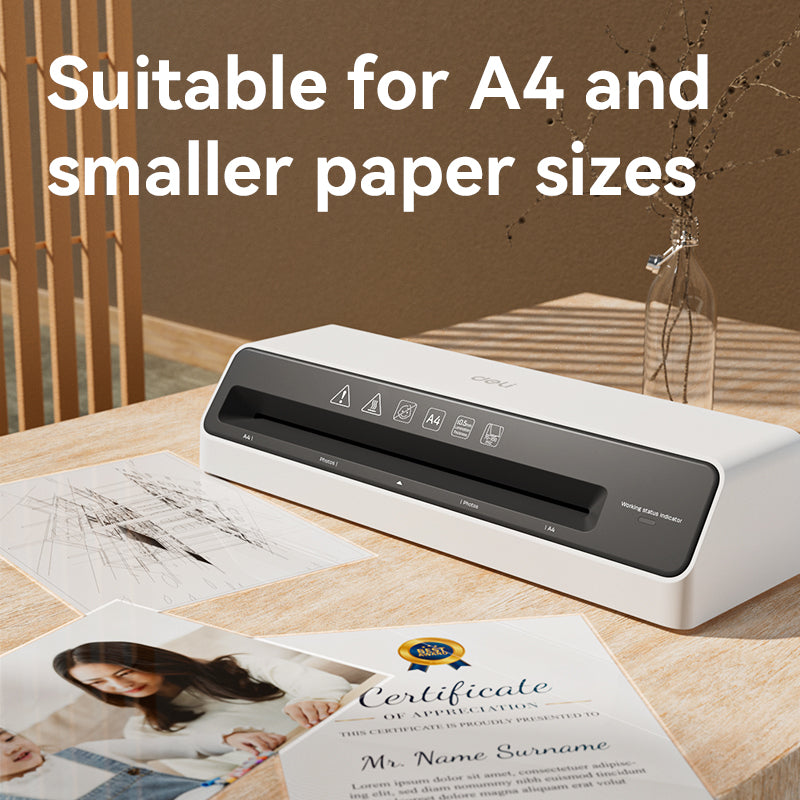 Deli ET100 A4 Laminator for Picture、School Certificates & Office Docs
