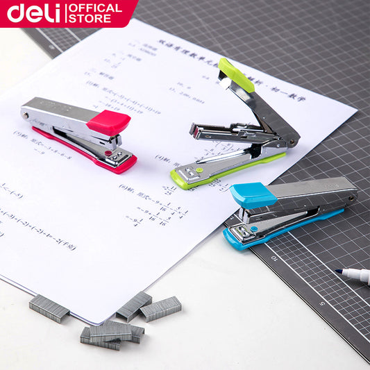 Deli Stapler with Remover 10# Staples Staplers Machine School Office Supplies E0224F