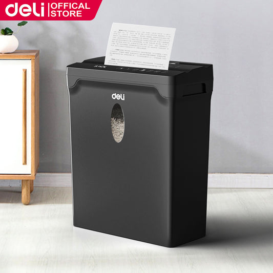 Deli Paper Shredder – 5 Sheets Cross-Cut | 10L Bin | Fast & Secure Shredding