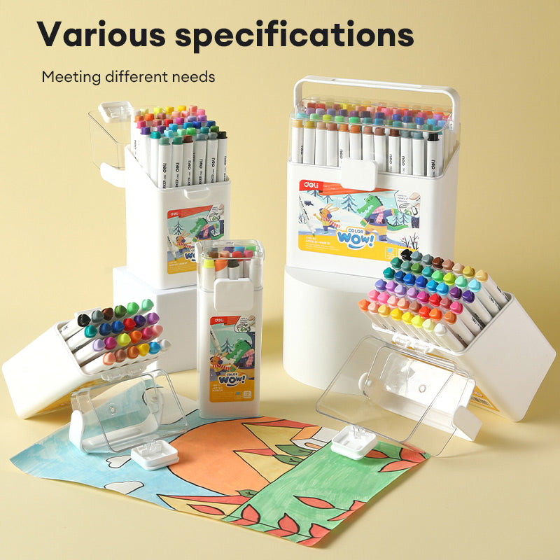 Deli Color Marker Set with Organizer Stand