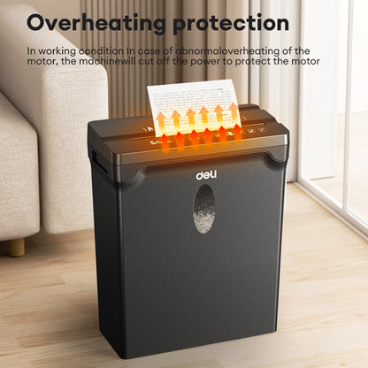 Deli Paper Shredder – 5 Sheets Cross Cut | Quiet & Safe