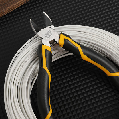 Deli Tools 6"/8" Long Nose Plier High Carbon Steel Needle Nose Plier PVC Two-color Handle